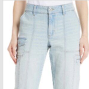 Time and Tru Women's Mid Rise Straight Utility Pants, Sizes 16